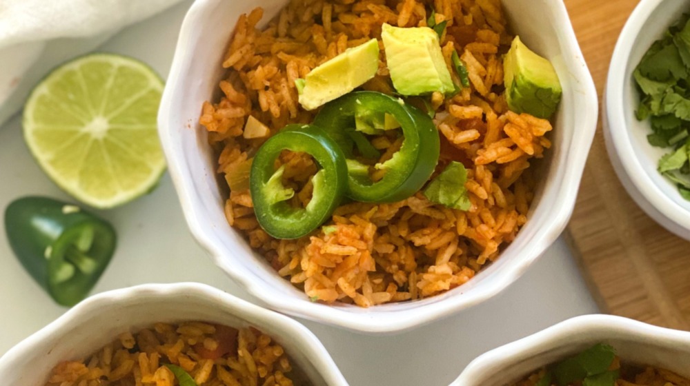 Instant Pot Spanish rice served