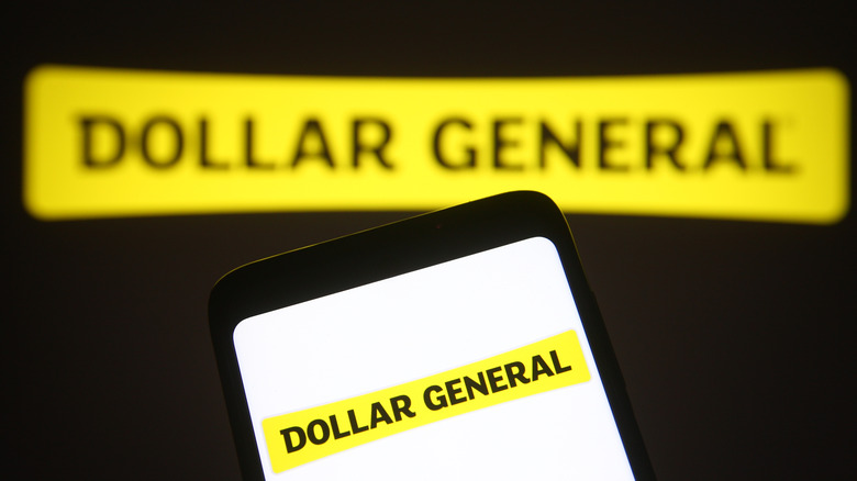 Dollar General app and sign