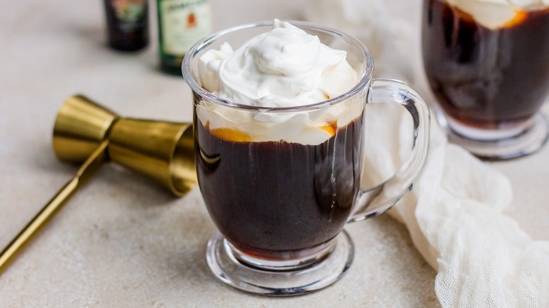 irish coffee in mug