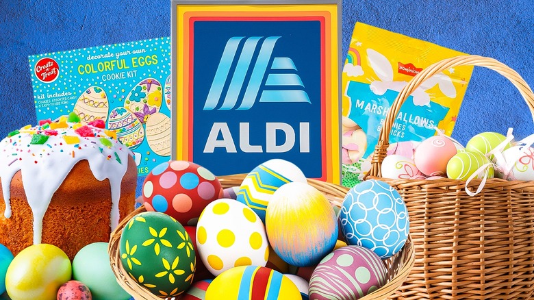 Aldi Easter basket and eggs