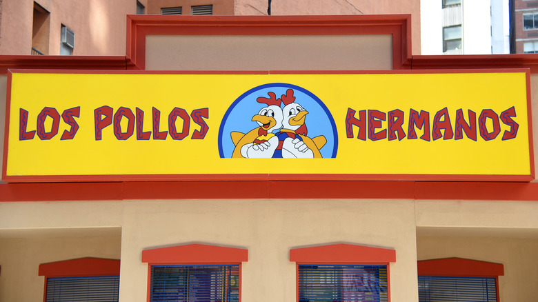 Los Pollos Hermanos pop-up restaurant sign