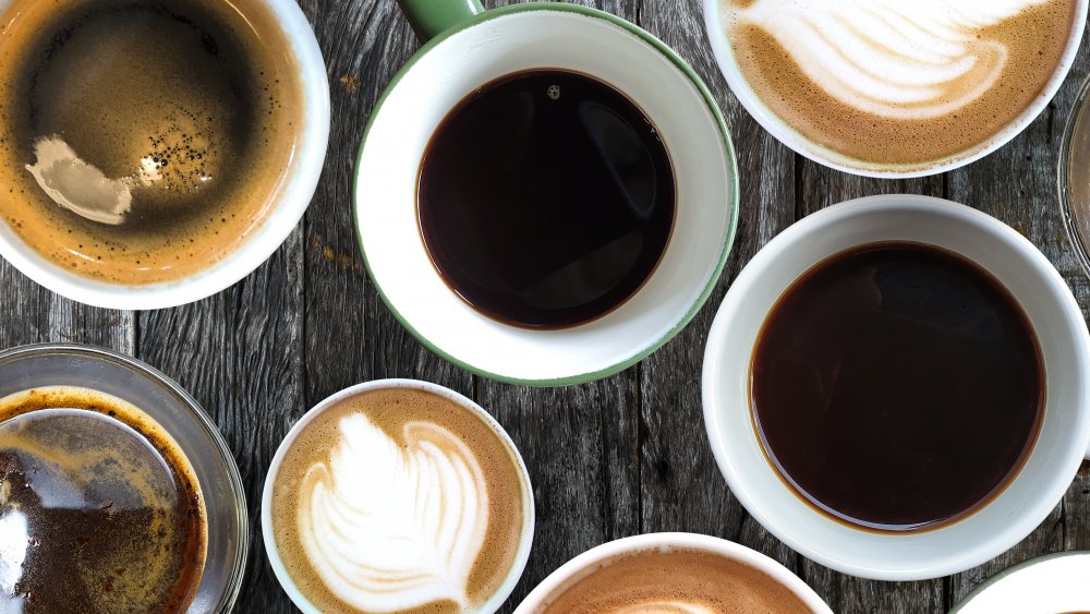 A collection of coffee cups