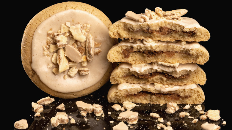 stacks of brown sugar cookies