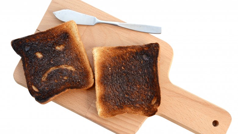 burned toast