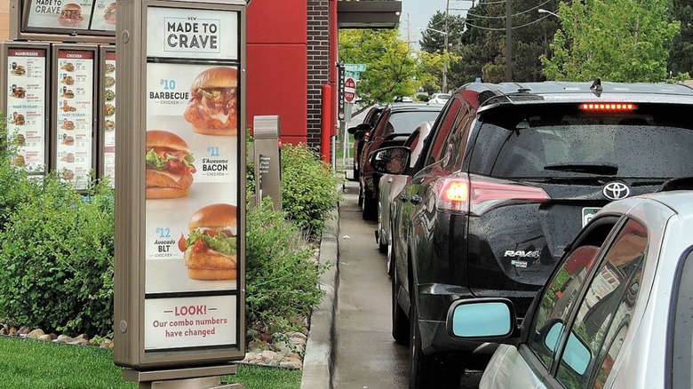 Drive-thru line