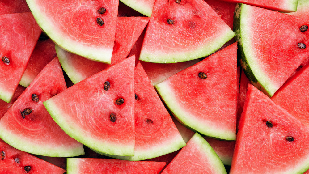 Slices of fresh watermelon