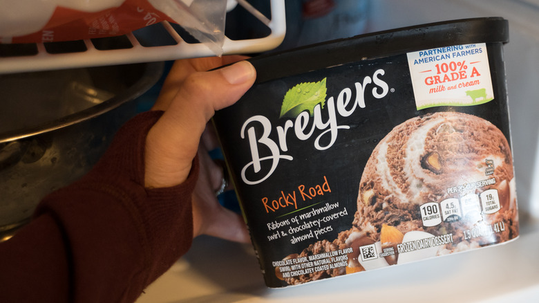 Breyers rocky road ice cream