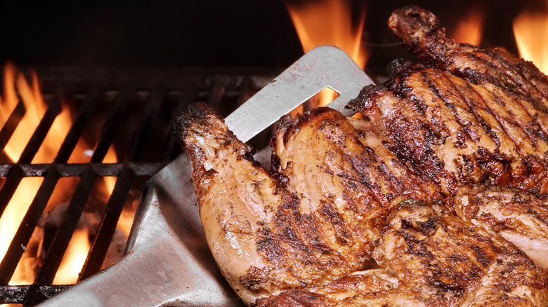 Steak on the grill