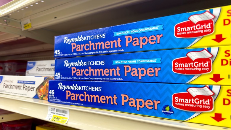 Reynolds parchment paper on a store shelf.
