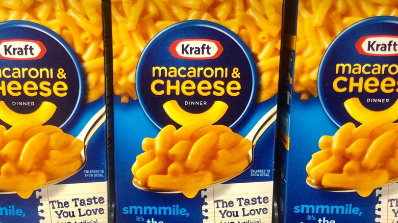 Boxes of Kraft Macaroni & Cheese