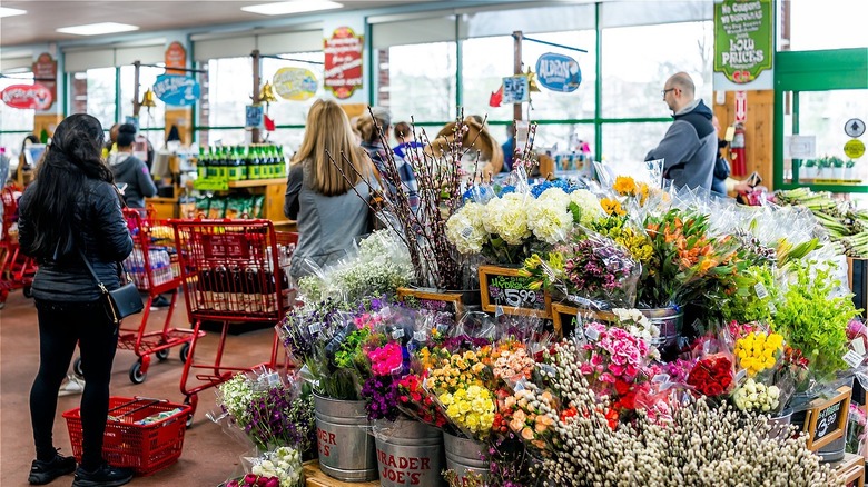 Trader Joe's checkout area