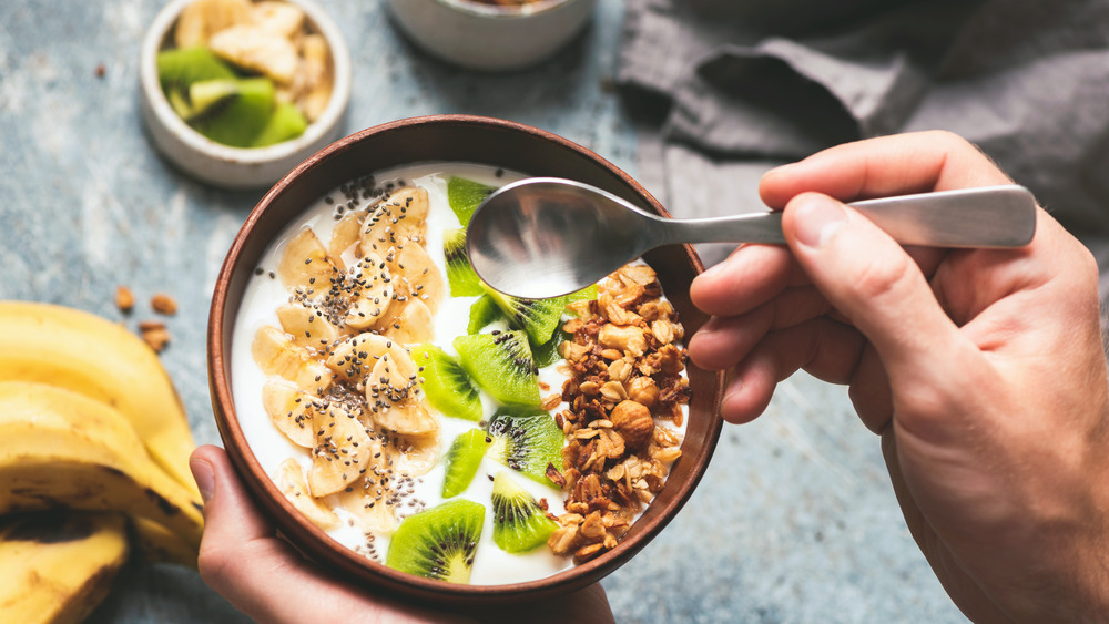 Yogurt bowl with fruits