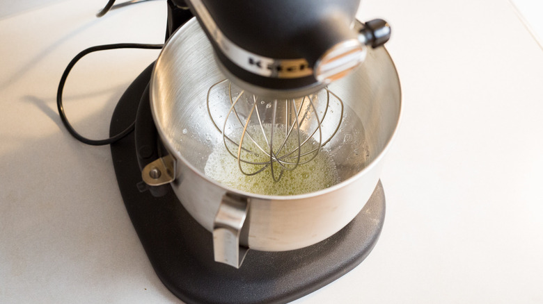 egg whites in stand mixer