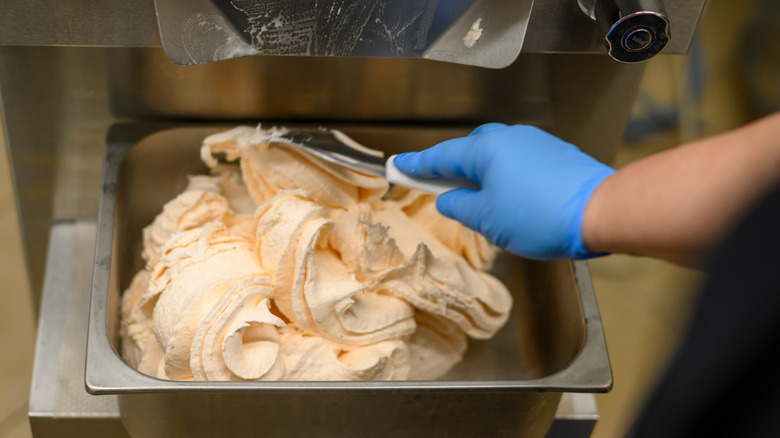 scooping orange creamsicle