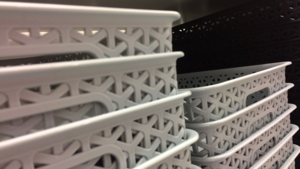 You can find super cheap storage containers at the dollar store