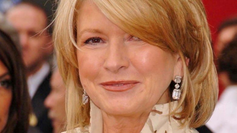 Martha Stewart hair over eye