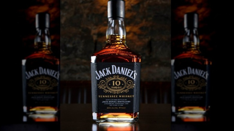 Bottle of Jack Daniel's 10 Years Old Tennessee Whiskey