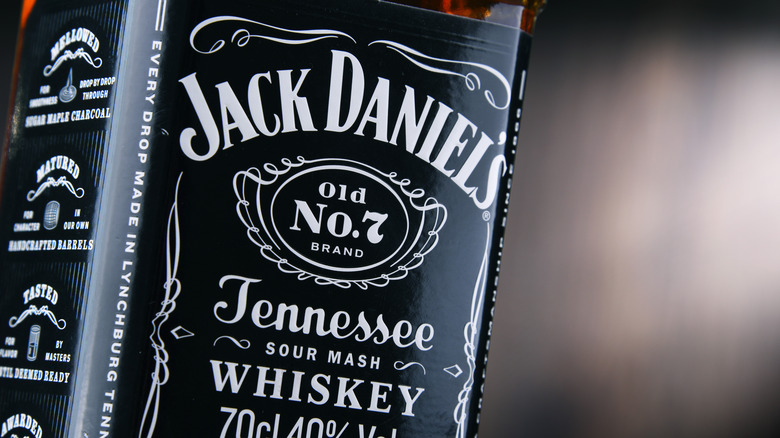Close up of Jack Daniel's Old No. 7