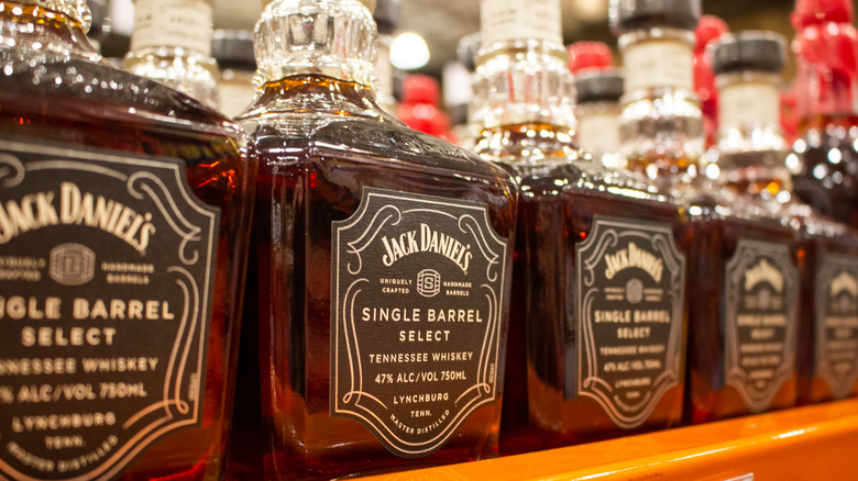 Bottles of Jack Daniel's Single Barrel Select