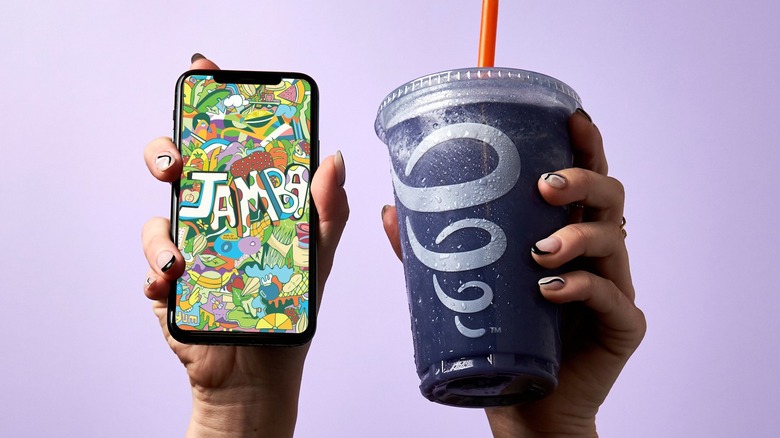 Jamba app and juice