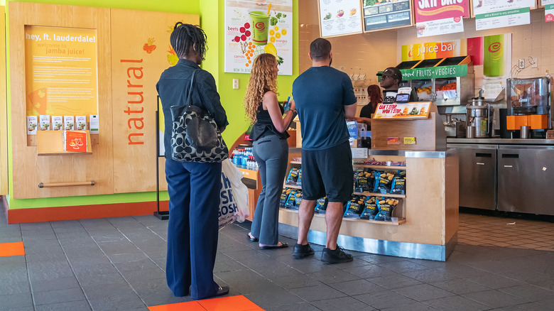 people at a jamba juice