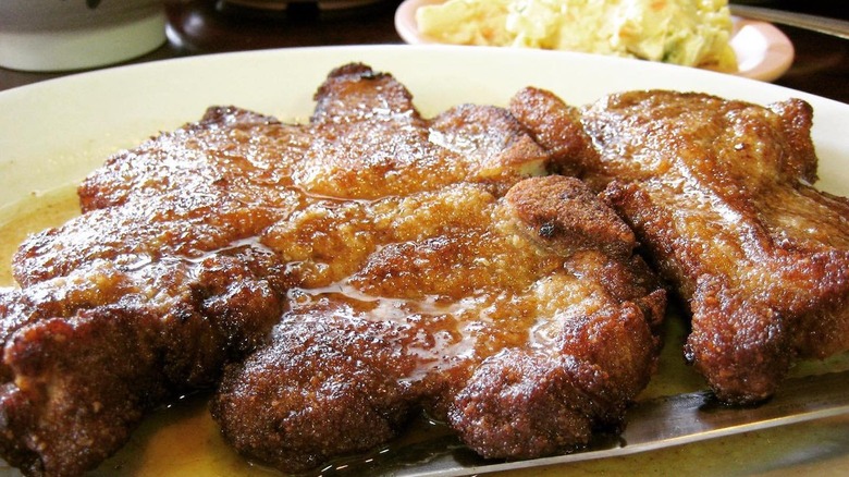 Pork chops at Manago hotel