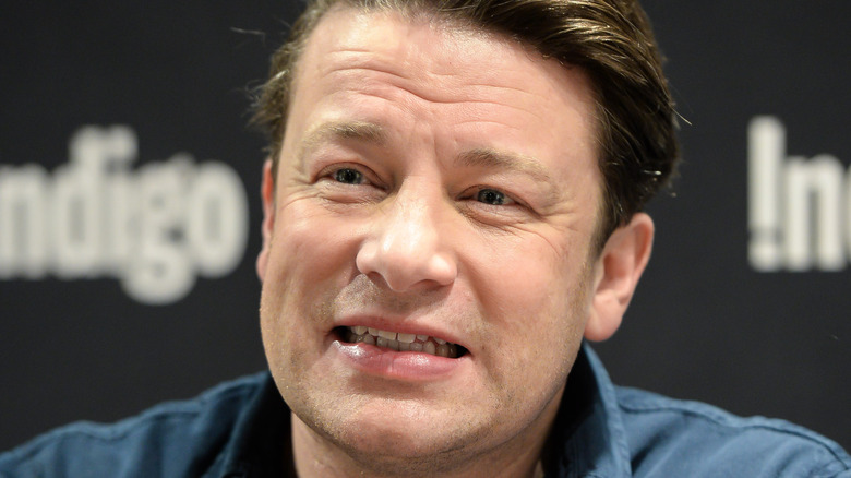 Jamie Oliver smiling