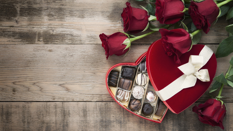 chocolates and roses