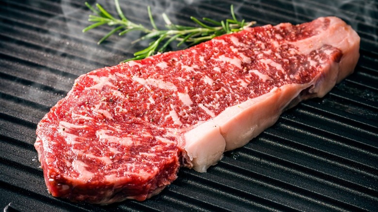 raw steak cut