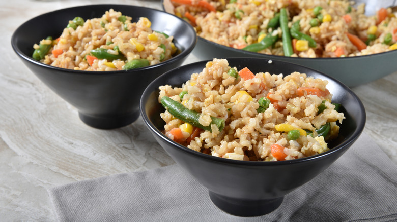 Bowls of fried rice