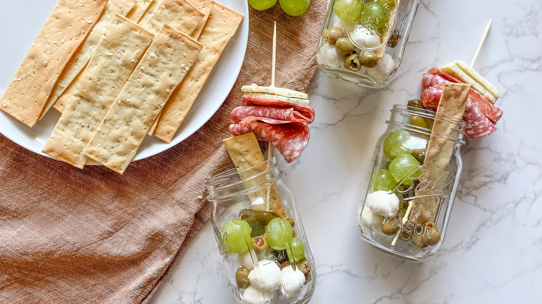 charcuterie in jars