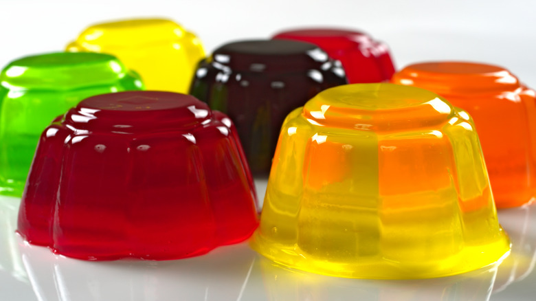 colorful Jell-O molds