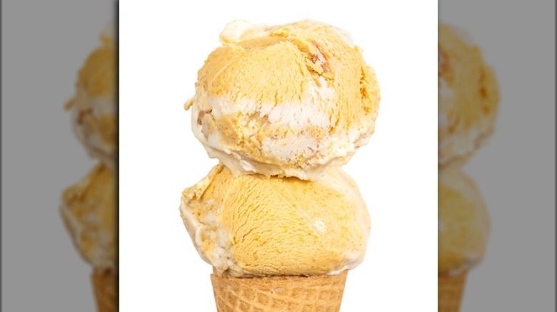 Two scoops of Jeni's ice cream