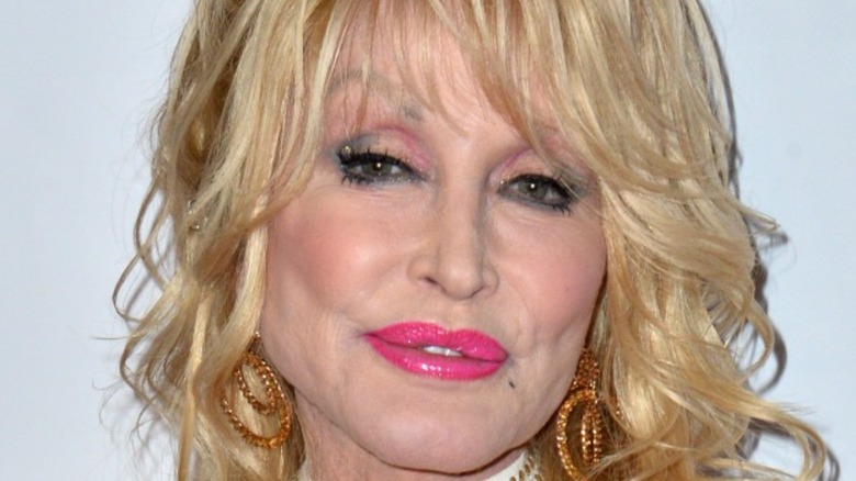 Dolly Parton wearing earings