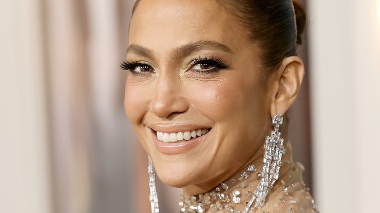 Jennifer Lopez smiling