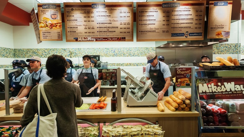 customer ordering at Jersey Mike's