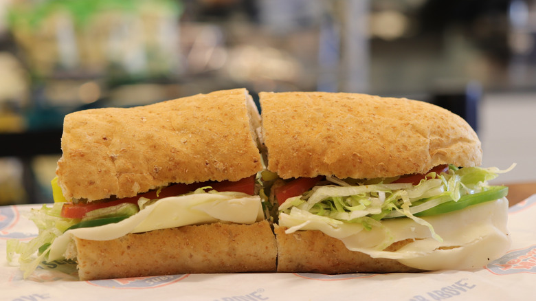 Jersey Mike's submarine sandwich close-up
