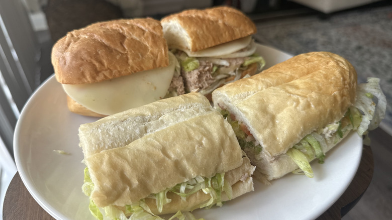 Firehouse Subs' and Jersey Mike's tuna sandwiches