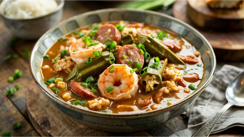 A bowl of gumbo