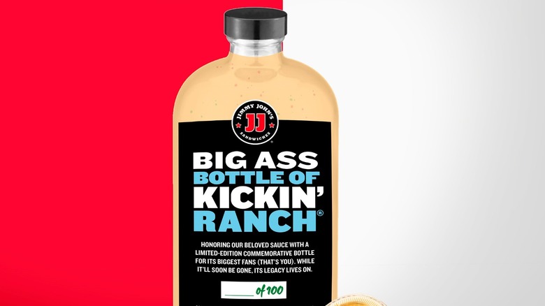bottle of kickin' ranch