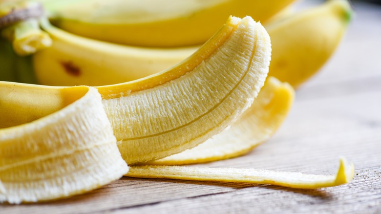 peeled banana