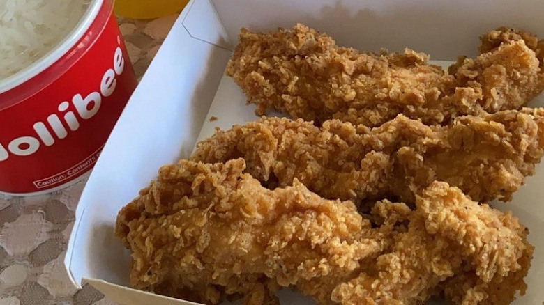 Jollibee Chicken Tenders in box