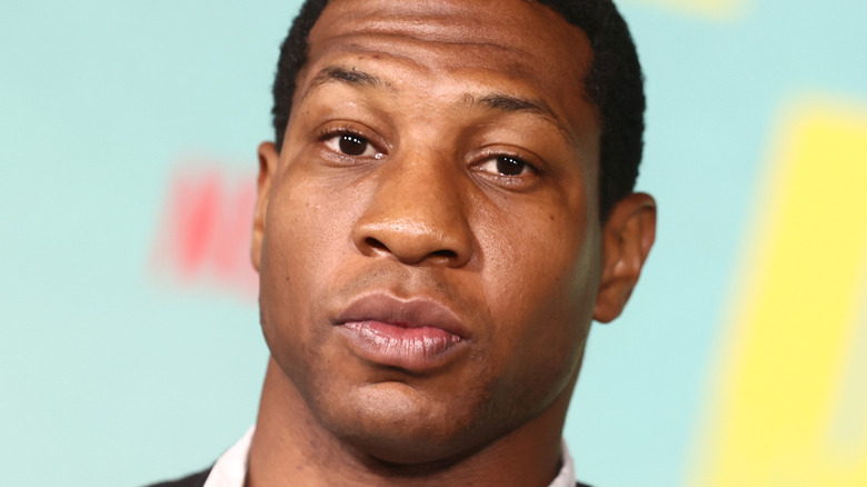 Jonathan Majors eyebrow raising