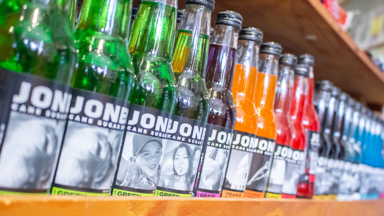 Jones Sodas on shelf