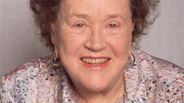 closeup of Julia Child