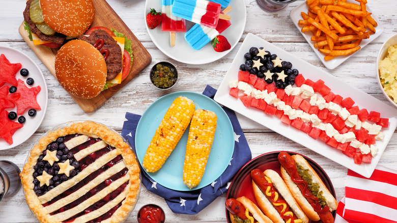 4th of July food spread