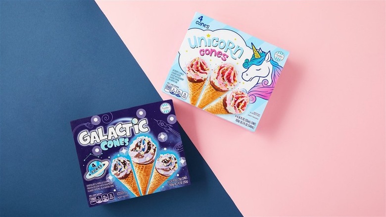 Sundae Shoppe Galactic and Unicorn cones