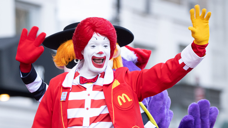Ronald McDonald at a parade