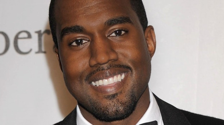 Kanye West smiling