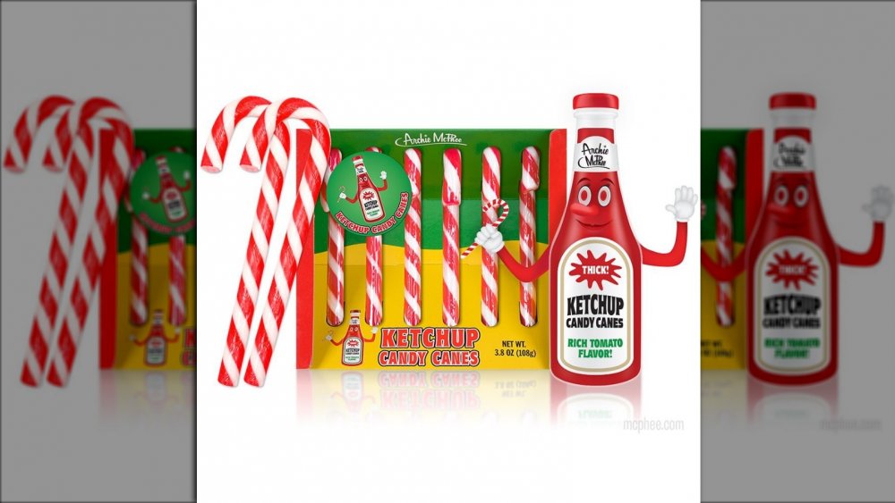 Ketchup candy canes